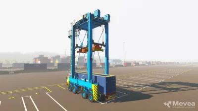 Mevea Straddle Carrier.