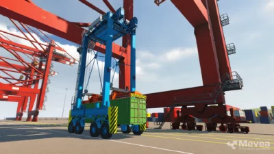 Mevea Straddle Carrier.