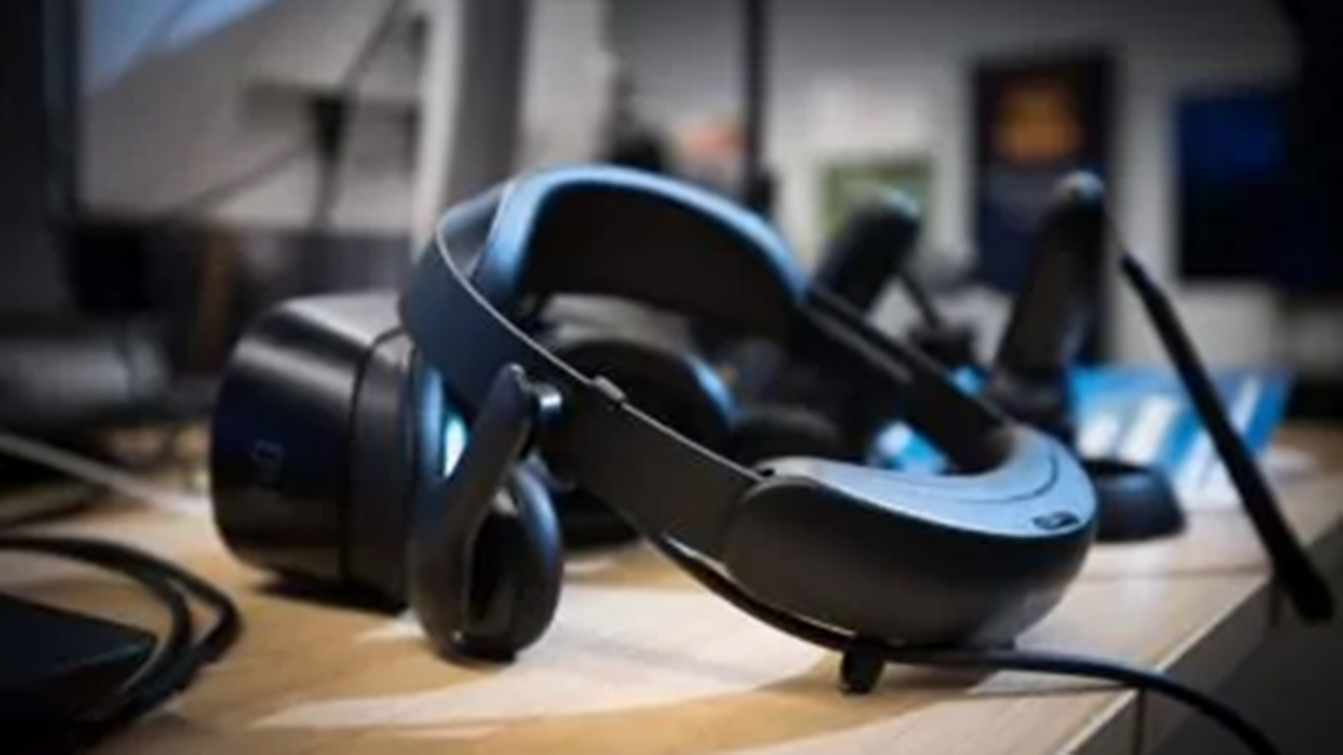 VR Headset shot at Mevea Seminar.