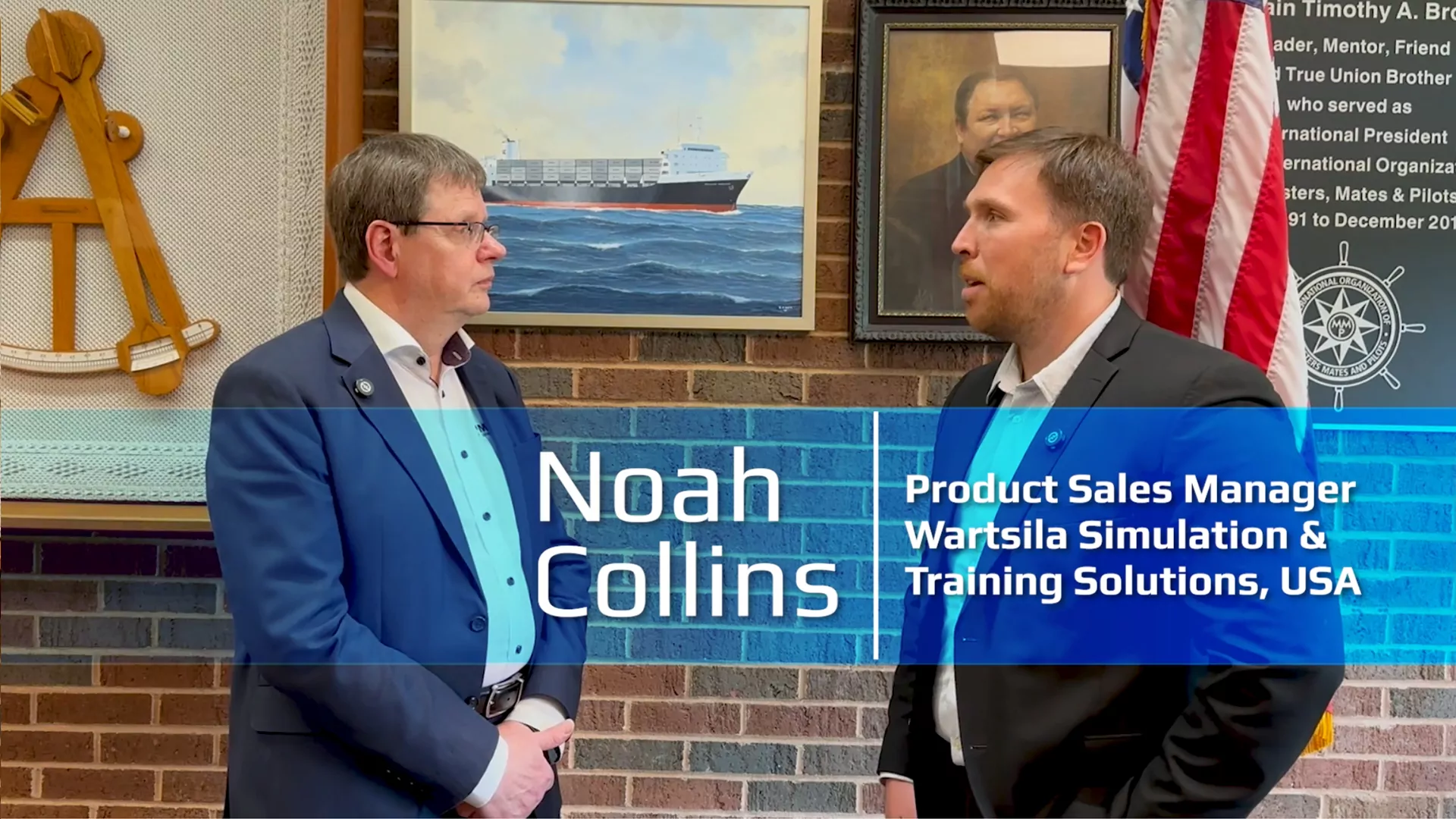 Entrevista com o Sr. Noah Collins, Gerente de Vendas de Produtos da Wartsila Simulation & Training Solutions, EUA.